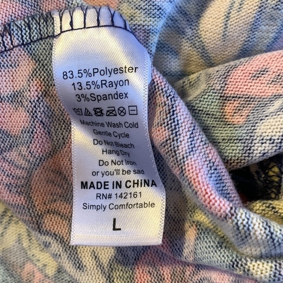 LULAROE Sarah Open Front Long Cardigan w/Pockets Size Large NWOT - Picture 4 of 5